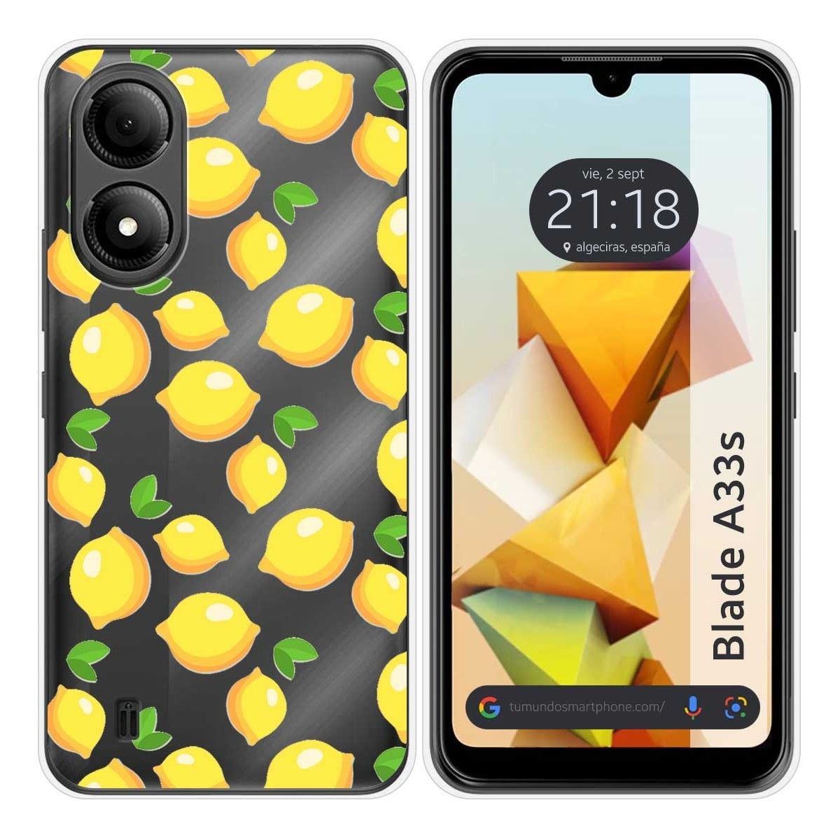 Funda Silicona para Zte Blade A33s diseño Limones Dibujos