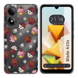 Funda Silicona para Zte Blade A33s diseño Muffins Dibujos