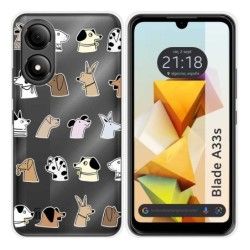 Funda Silicona para Zte Blade A33s diseño Perros Dibujos