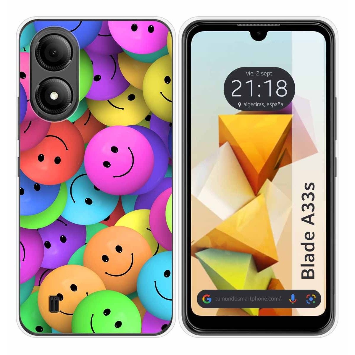 Funda Silicona para Zte Blade A33s diseño Smile Dibujos