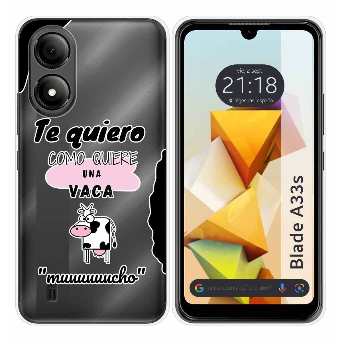 Funda Silicona para Zte Blade A33s diseño Vaca Dibujos