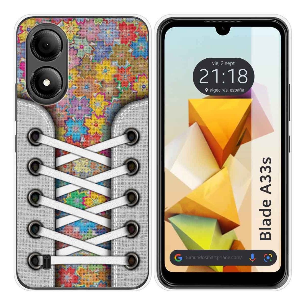 Funda Silicona para Zte Blade A33s diseño Zapatillas 05 Dibujos