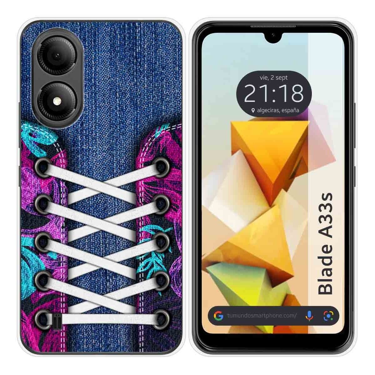 Funda Silicona para Zte Blade A33s diseño Zapatillas 06 Dibujos