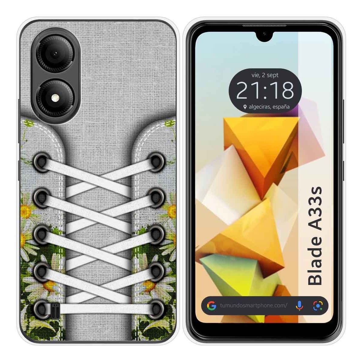 Funda Silicona para Zte Blade A33s diseño Zapatillas 08 Dibujos