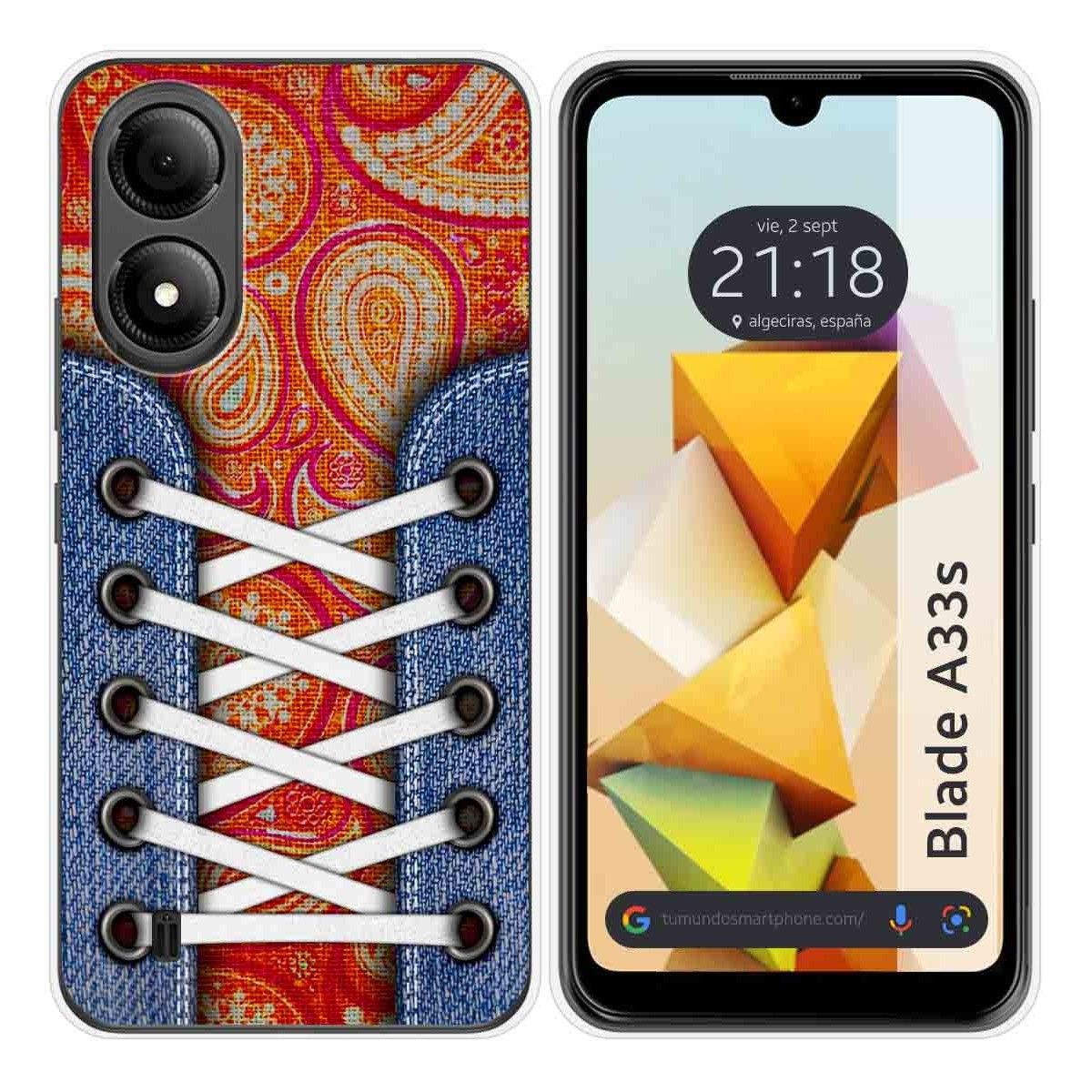 Funda Silicona para Zte Blade A33s diseño Zapatillas 10 Dibujos