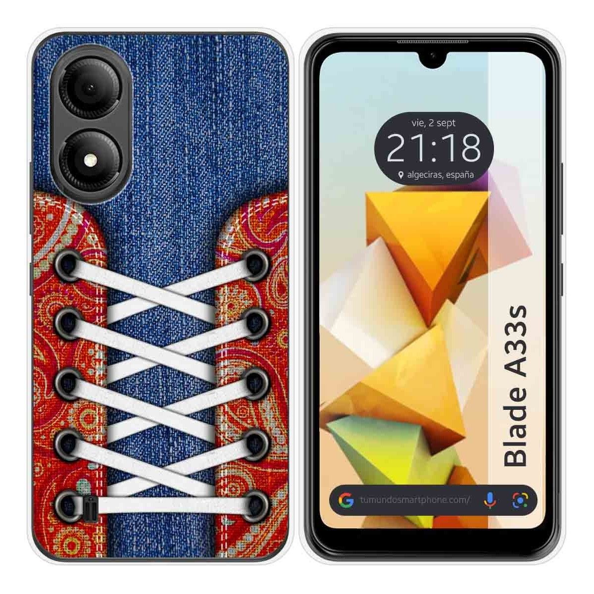 Funda Silicona para Zte Blade A33s diseño Zapatillas 11 Dibujos