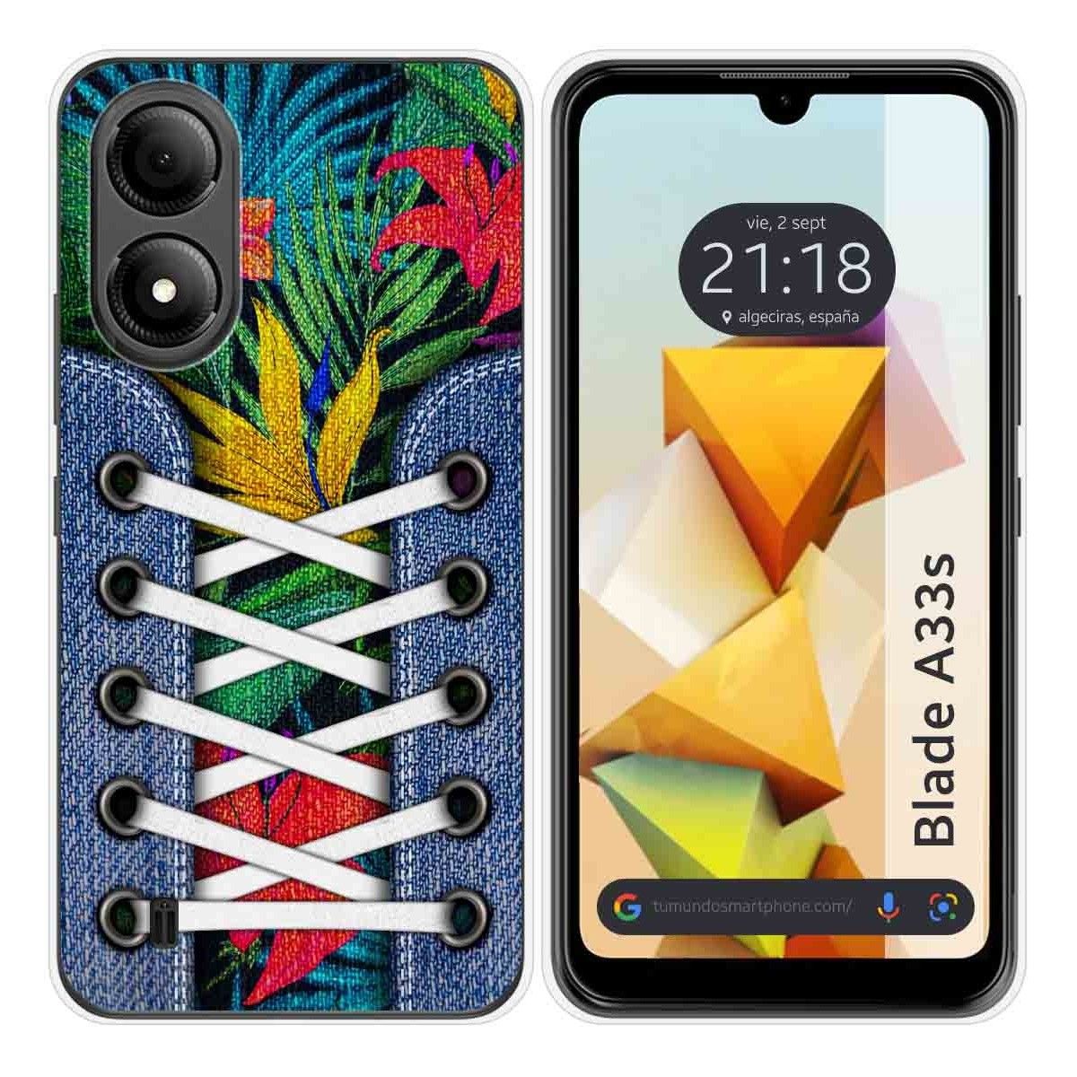 Funda Silicona para Zte Blade A33s diseño Zapatillas 12 Dibujos