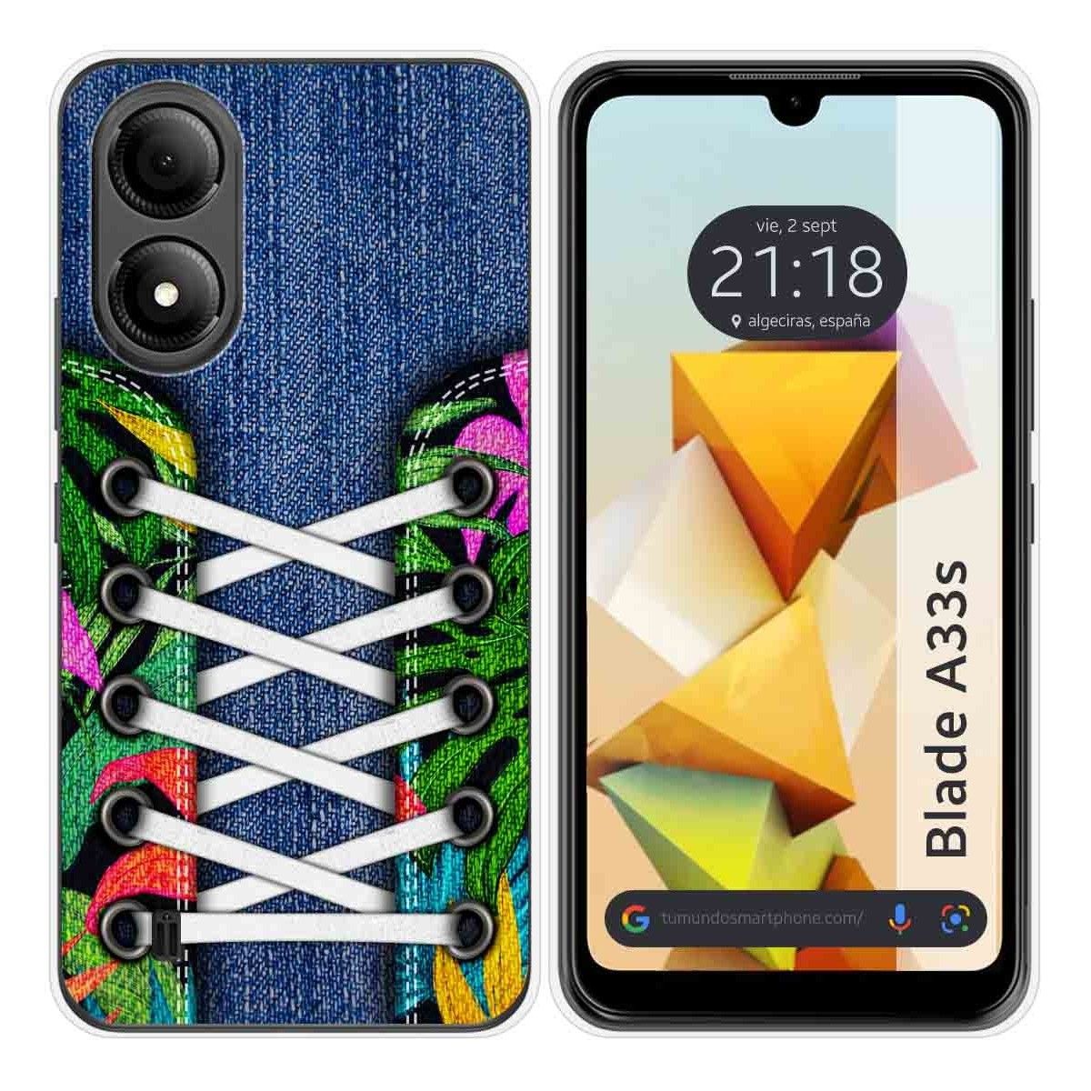 Funda Silicona para Zte Blade A33s diseño Zapatillas 13 Dibujos