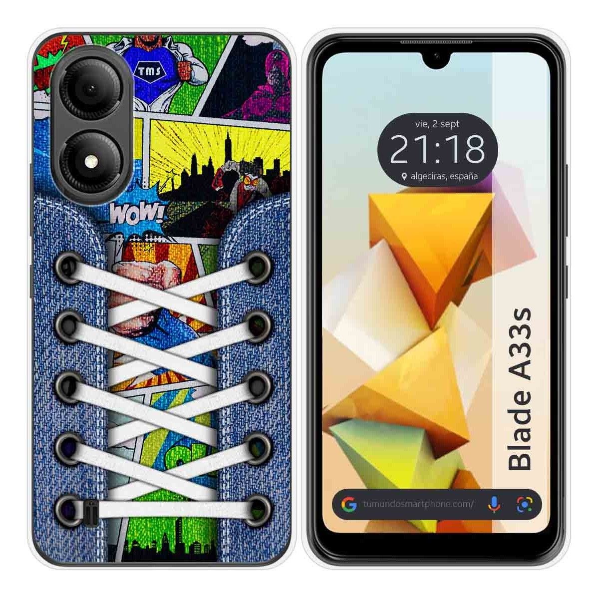 Funda Silicona para Zte Blade A33s diseño Zapatillas 14 Dibujos