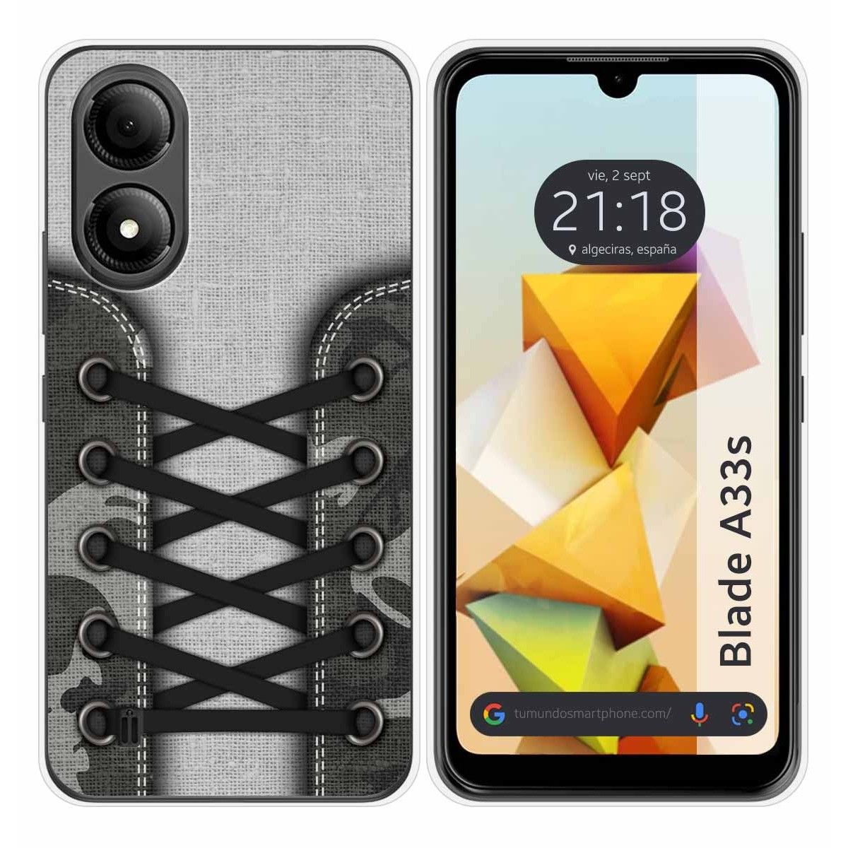 Funda Silicona para Zte Blade A33s diseño Zapatillas 16 Dibujos