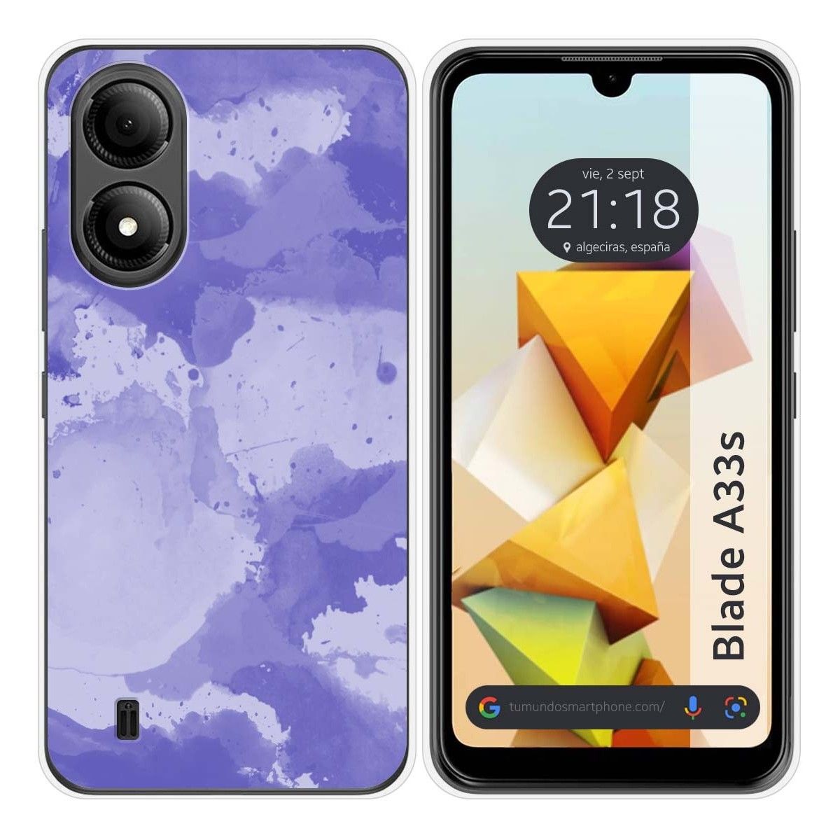 Funda Silicona para Zte Blade A33s diseño Acuarela 01 Dibujos