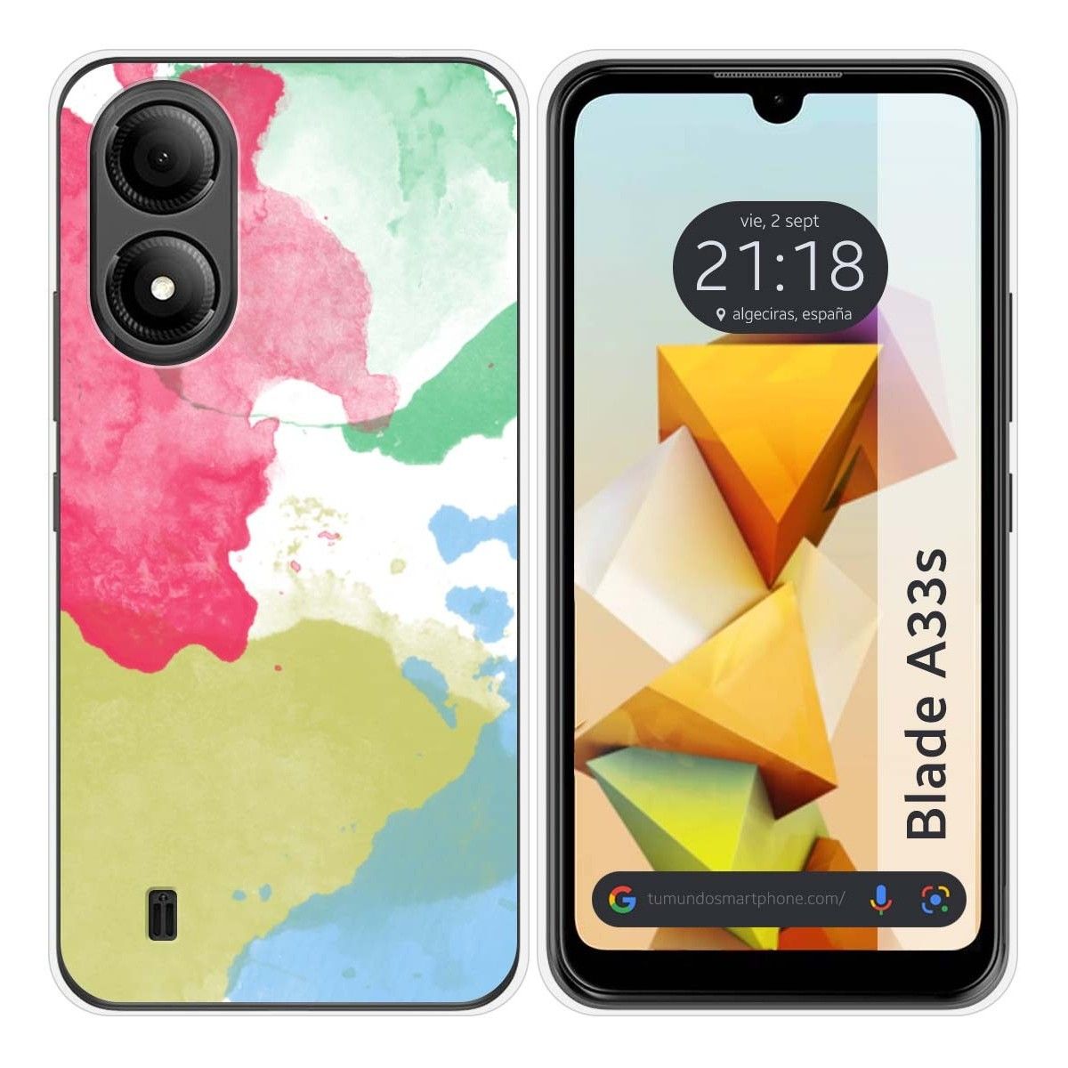 Funda Silicona para Zte Blade A33s diseño Acuarela 02 Dibujos