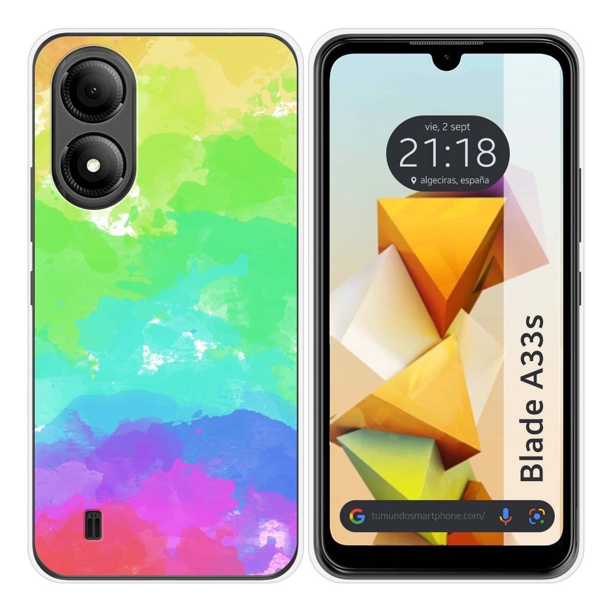 Funda Silicona para Zte Blade A33s diseño Acuarela 03 Dibujos