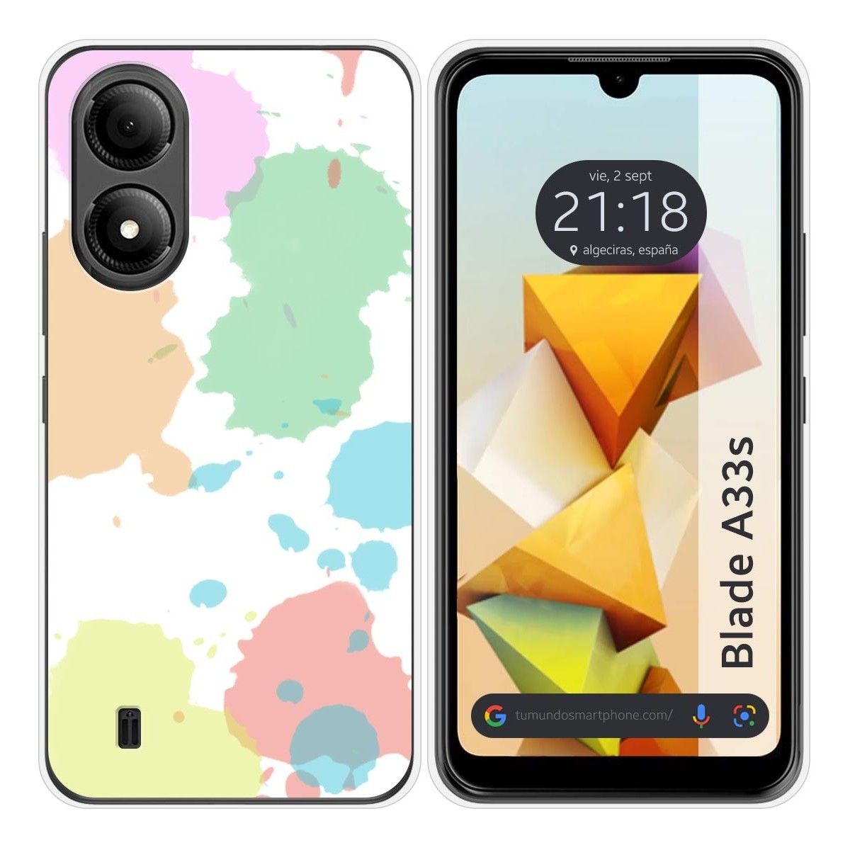 Funda Silicona para Zte Blade A33s diseño Acuarela 05 Dibujos