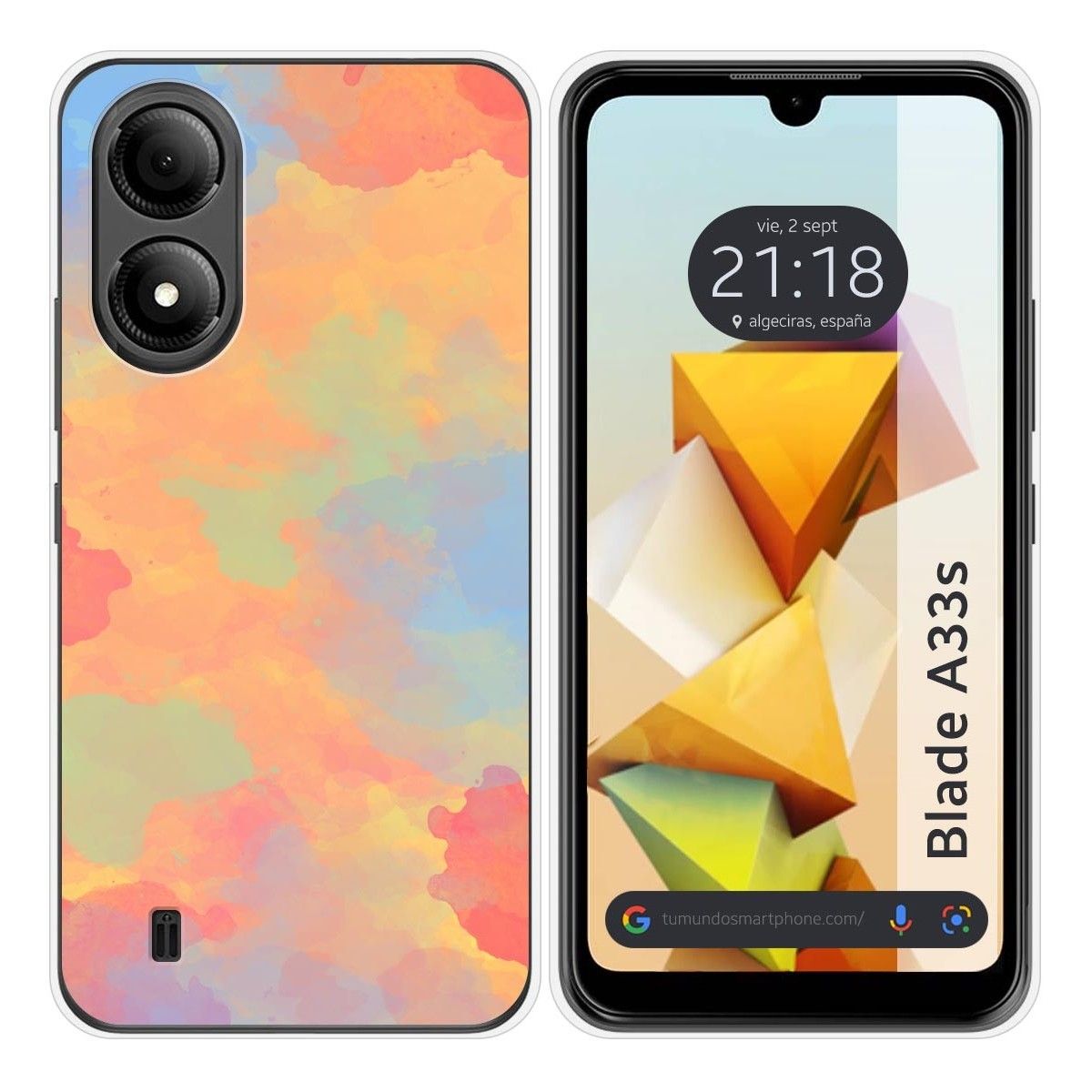 Funda Silicona para Zte Blade A33s diseño Acuarela 08 Dibujos