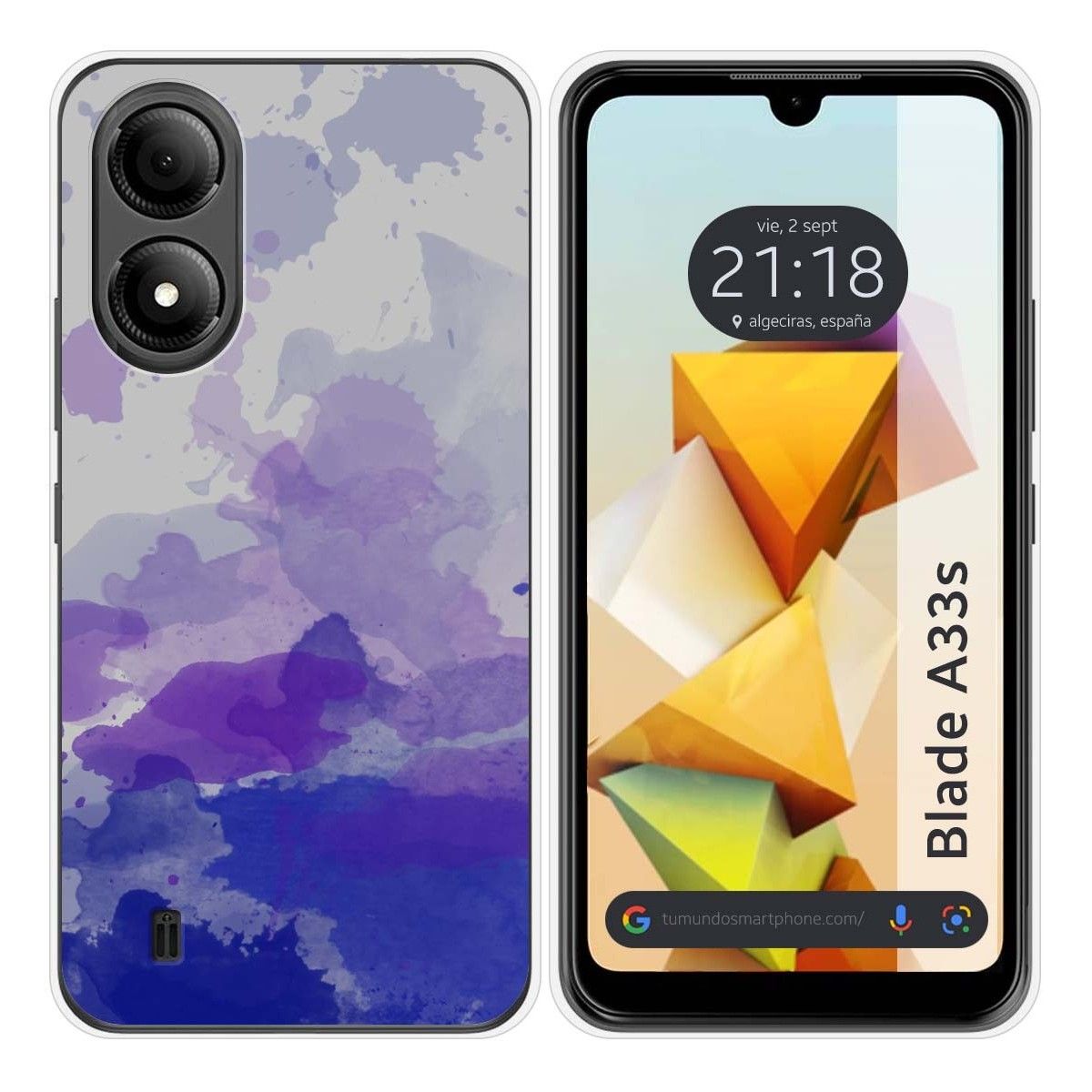 Funda Silicona para Zte Blade A33s diseño Acuarela 09 Dibujos