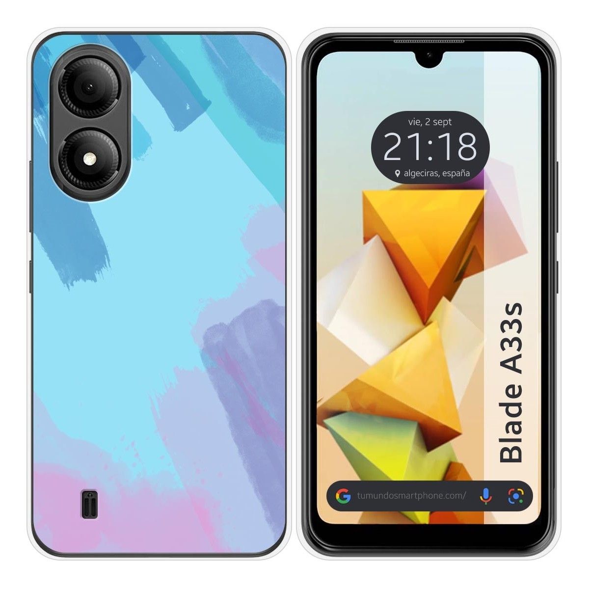 Funda Silicona para Zte Blade A33s diseño Acuarela 10 Dibujos