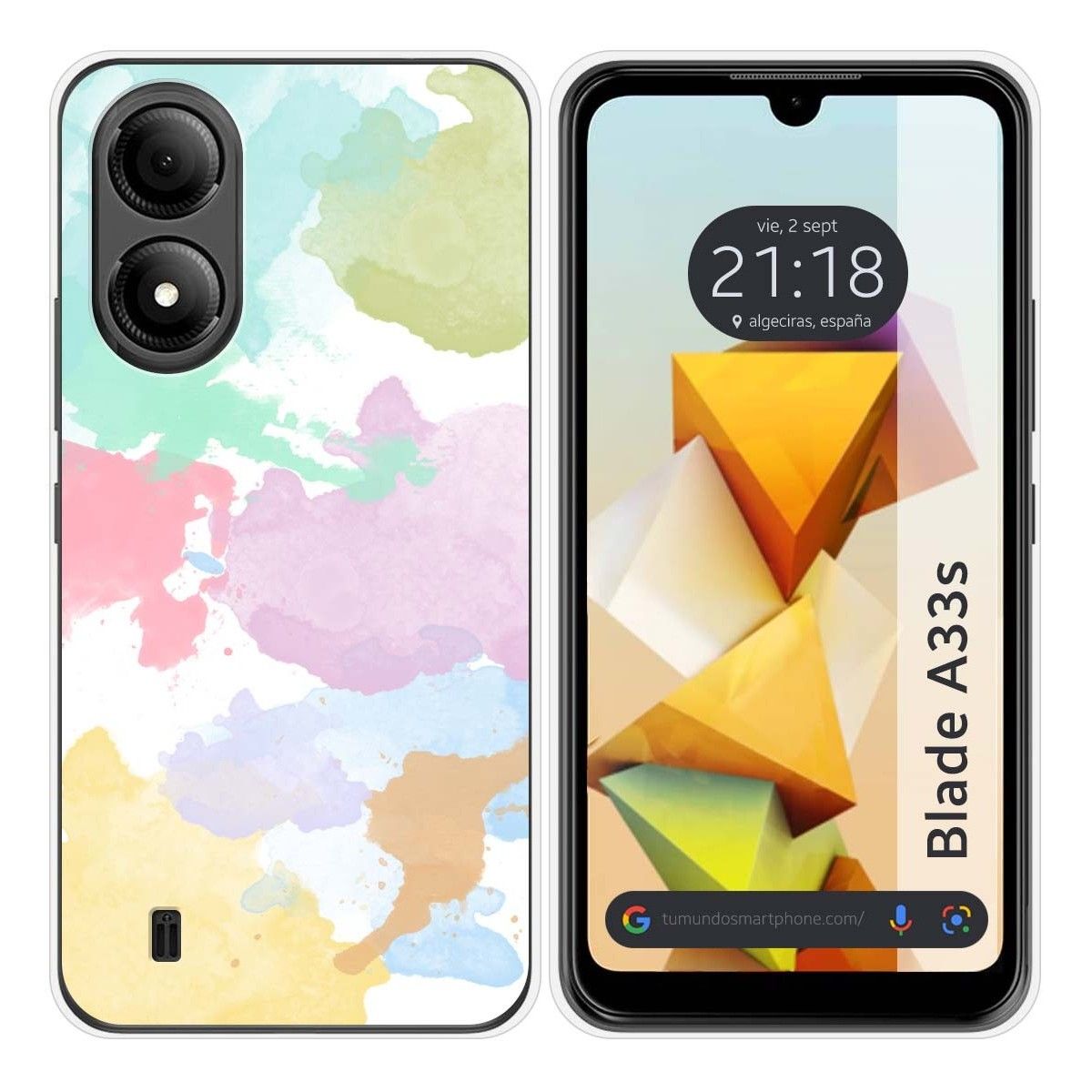Funda Silicona para Zte Blade A33s diseño Acuarela 11 Dibujos