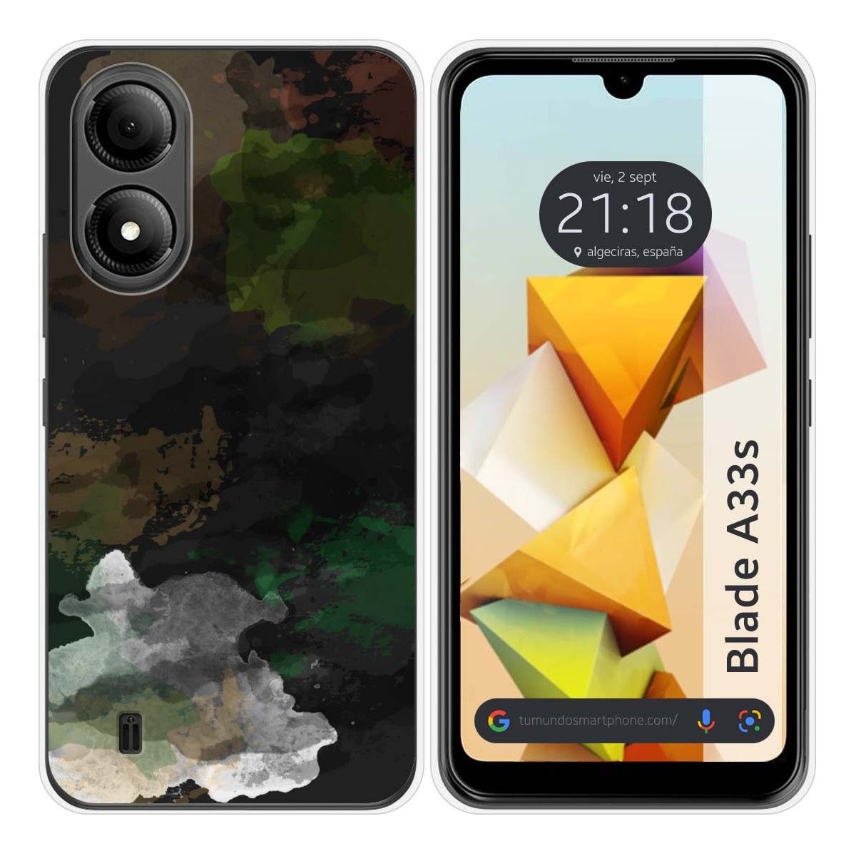 Funda Silicona para Zte Blade A33s diseño Acuarela 12 Dibujos