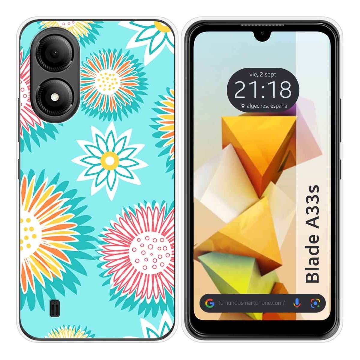 Funda Silicona para Zte Blade A33s diseño Flores 05 Dibujos