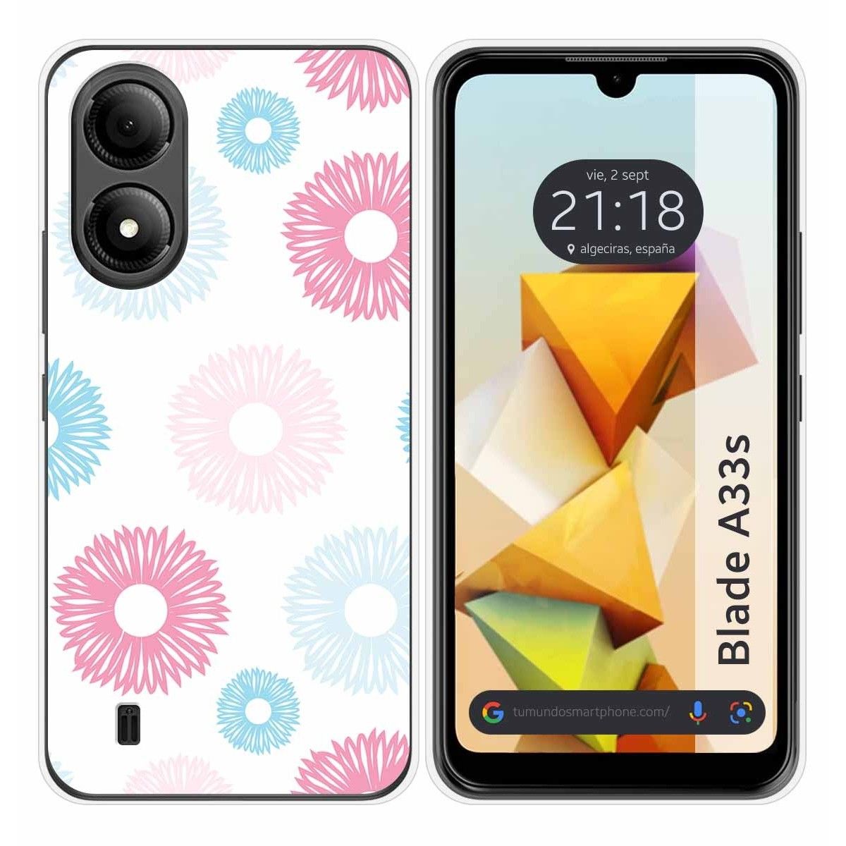 Funda Silicona para Zte Blade A33s diseño Flores 06 Dibujos
