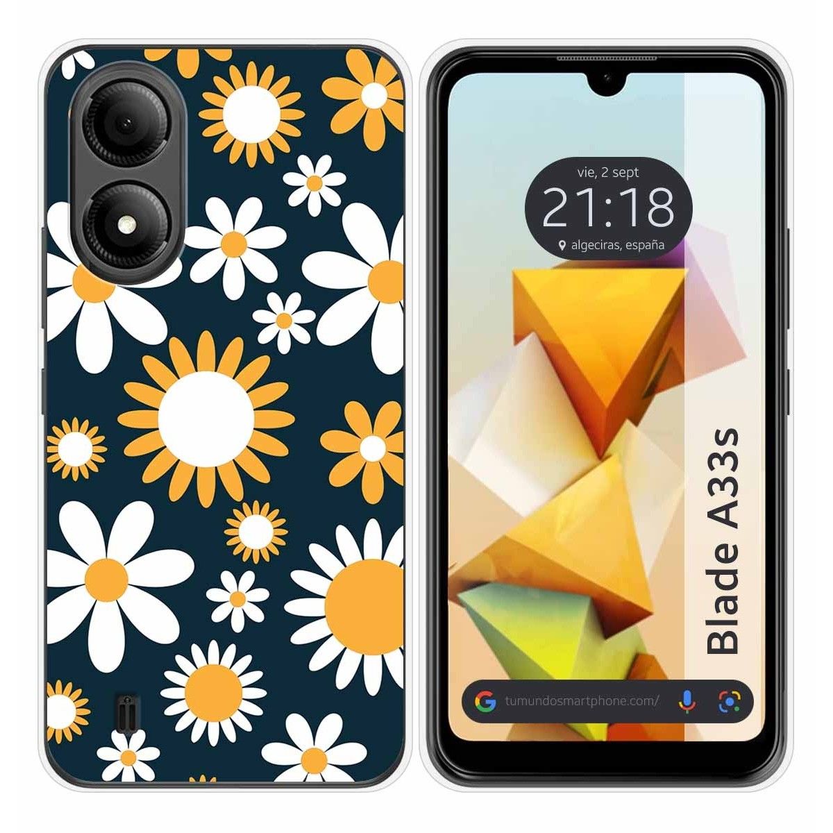 Funda Silicona para Zte Blade A33s diseño Flores 08 Dibujos