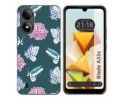 Funda Silicona para Zte Blade A33s diseño Flores 10 Dibujos
