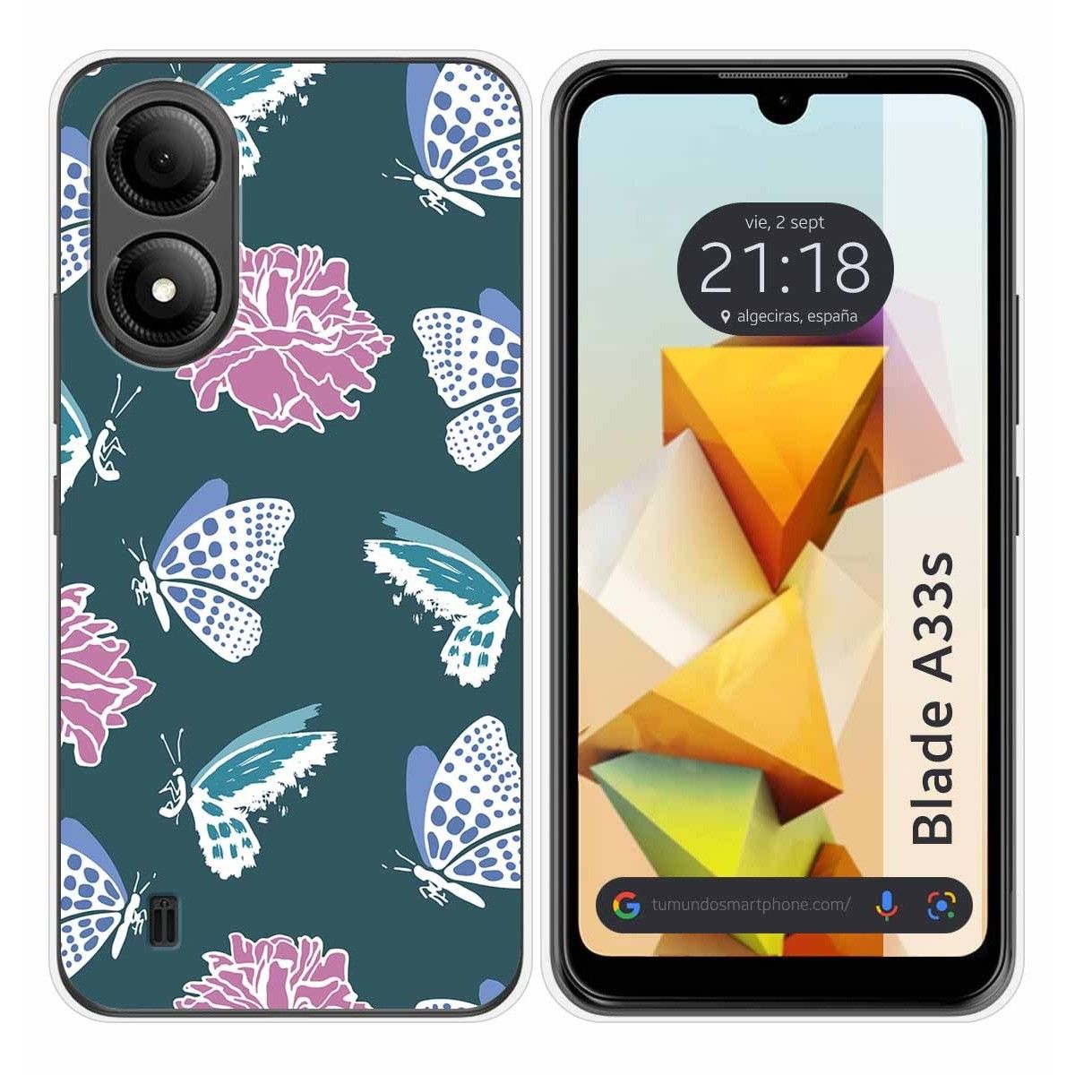 Funda Silicona para Zte Blade A33s diseño Flores 10 Dibujos