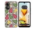 Funda Silicona para Zte Blade A33s diseño Flores 11 Dibujos