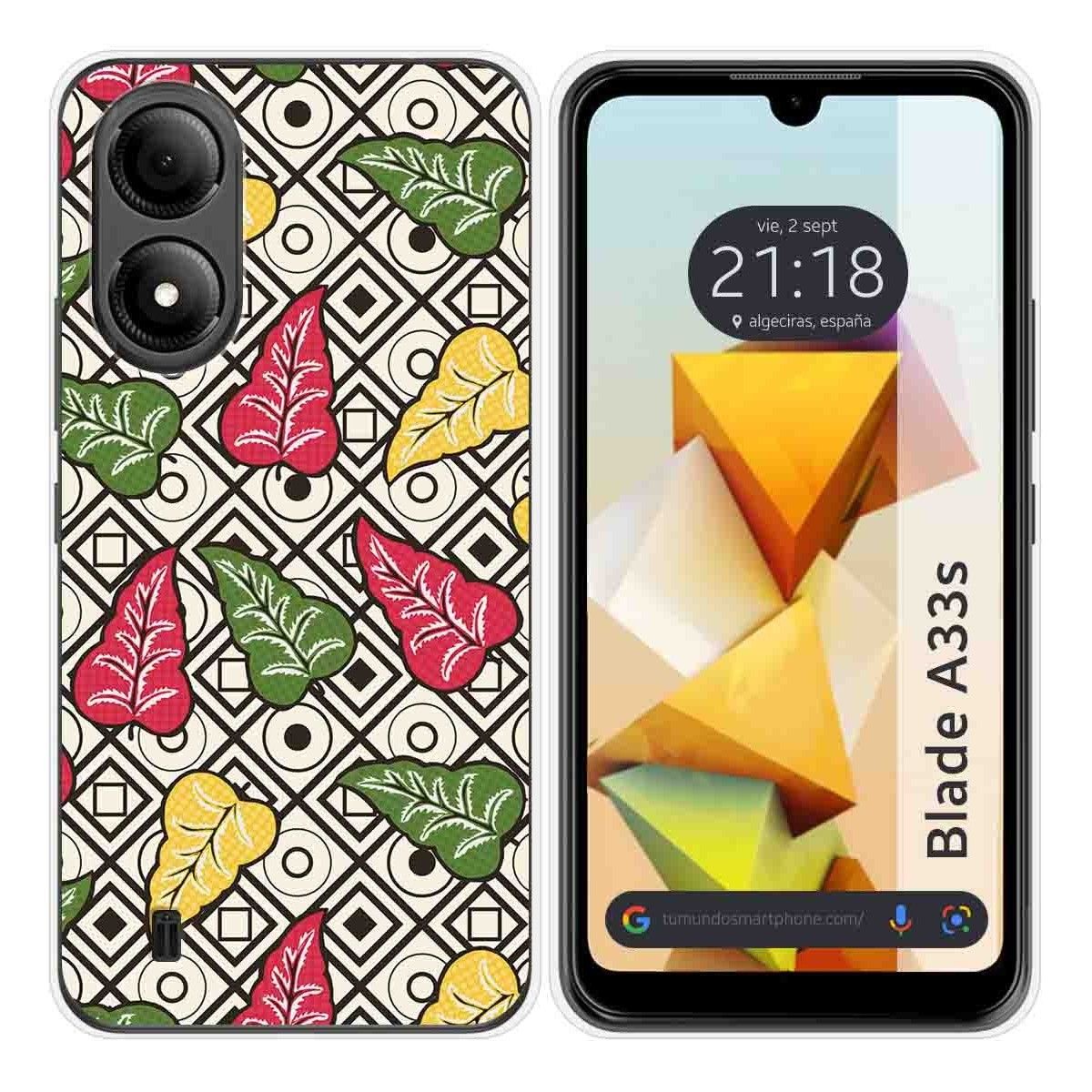 Funda Silicona para Zte Blade A33s diseño Flores 11 Dibujos