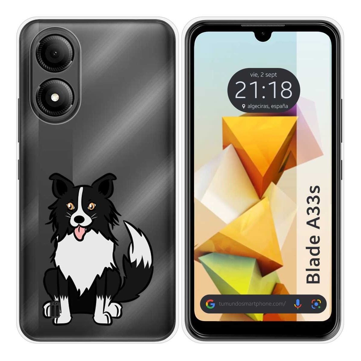 Funda Silicona para Zte Blade A33s diseño Perros 01 Dibujos