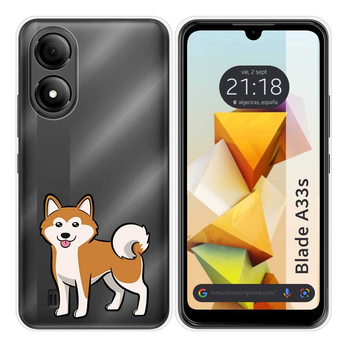 Funda Silicona para Zte Blade A33s diseño Perros 02 Dibujos
