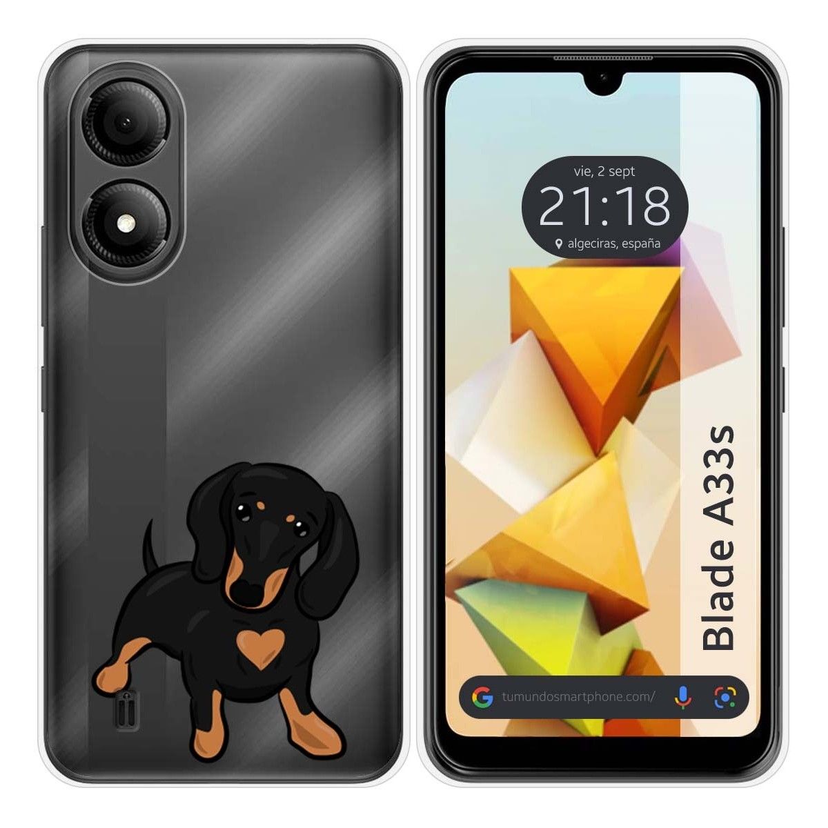 Funda Silicona para Zte Blade A33s diseño Perros 04 Dibujos