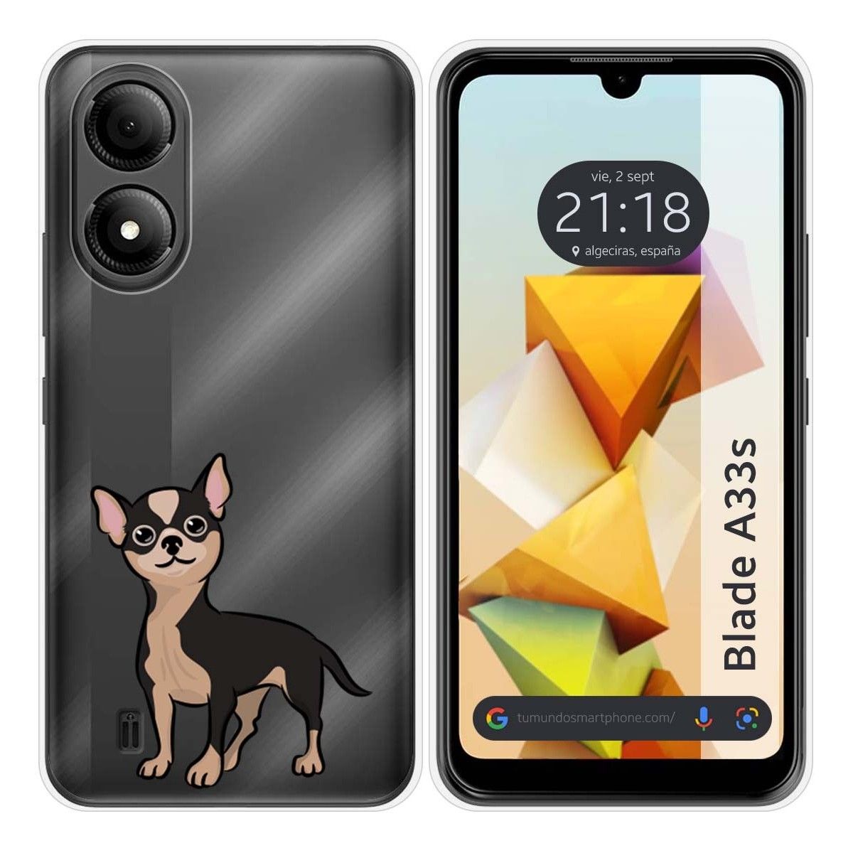 Funda Silicona para Zte Blade A33s diseño Perros 05 Dibujos