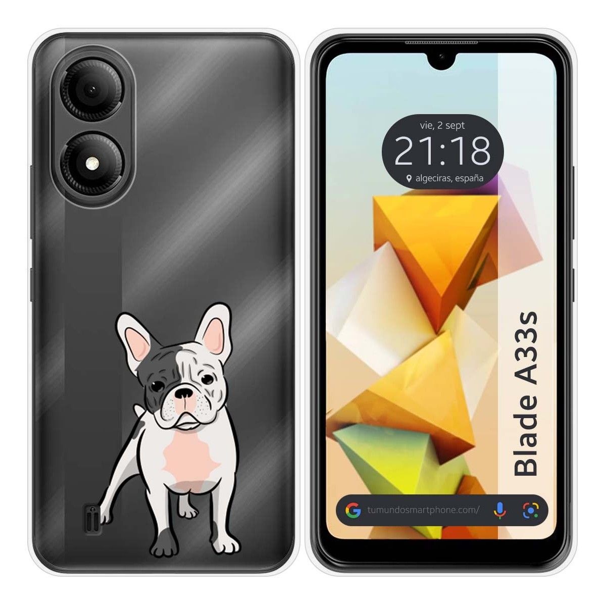 Funda Silicona para Zte Blade A33s diseño Perros 06 Dibujos