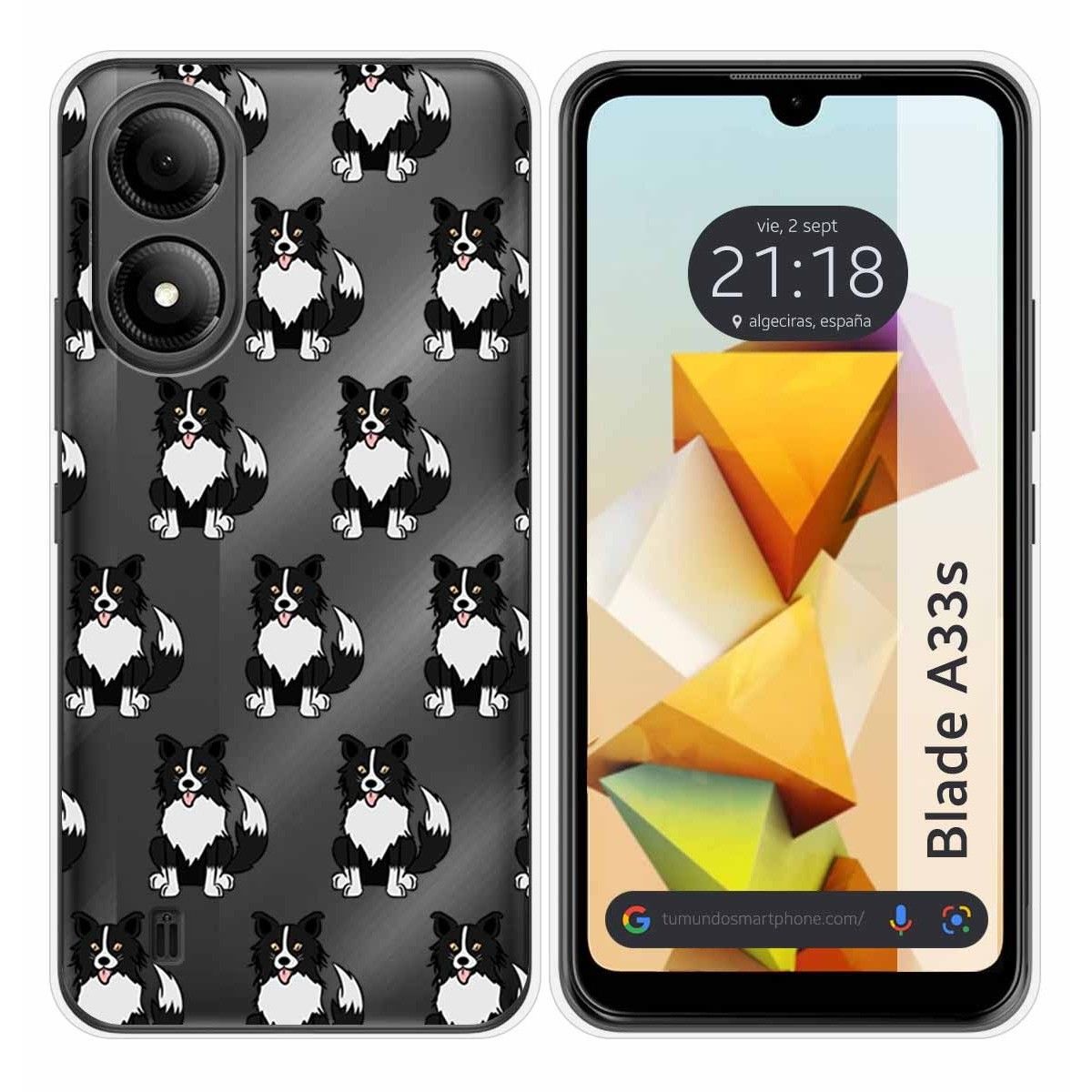 Funda Silicona para Zte Blade A33s diseño Perros 07 Dibujos