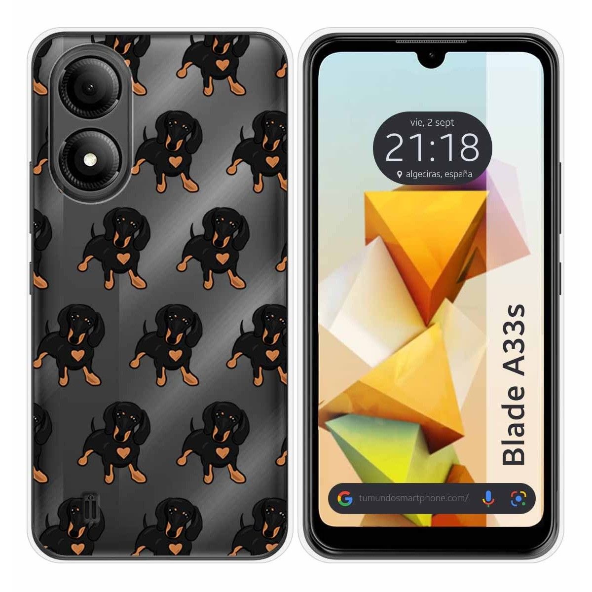Funda Silicona para Zte Blade A33s diseño Perros 10 Dibujos