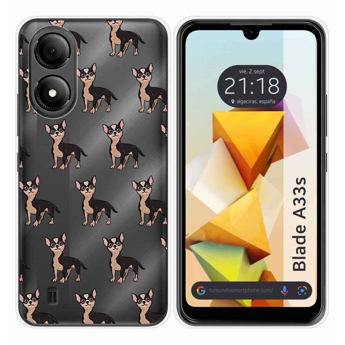 Funda Silicona para Zte Blade A33s diseño Perros 11 Dibujos