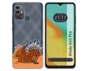 Funda Silicona Transparente para Zte Blade A53 Pro diseño Bufalo Dibujos