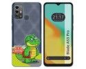 Funda Silicona Transparente para Zte Blade A53 Pro diseño Coco Dibujos