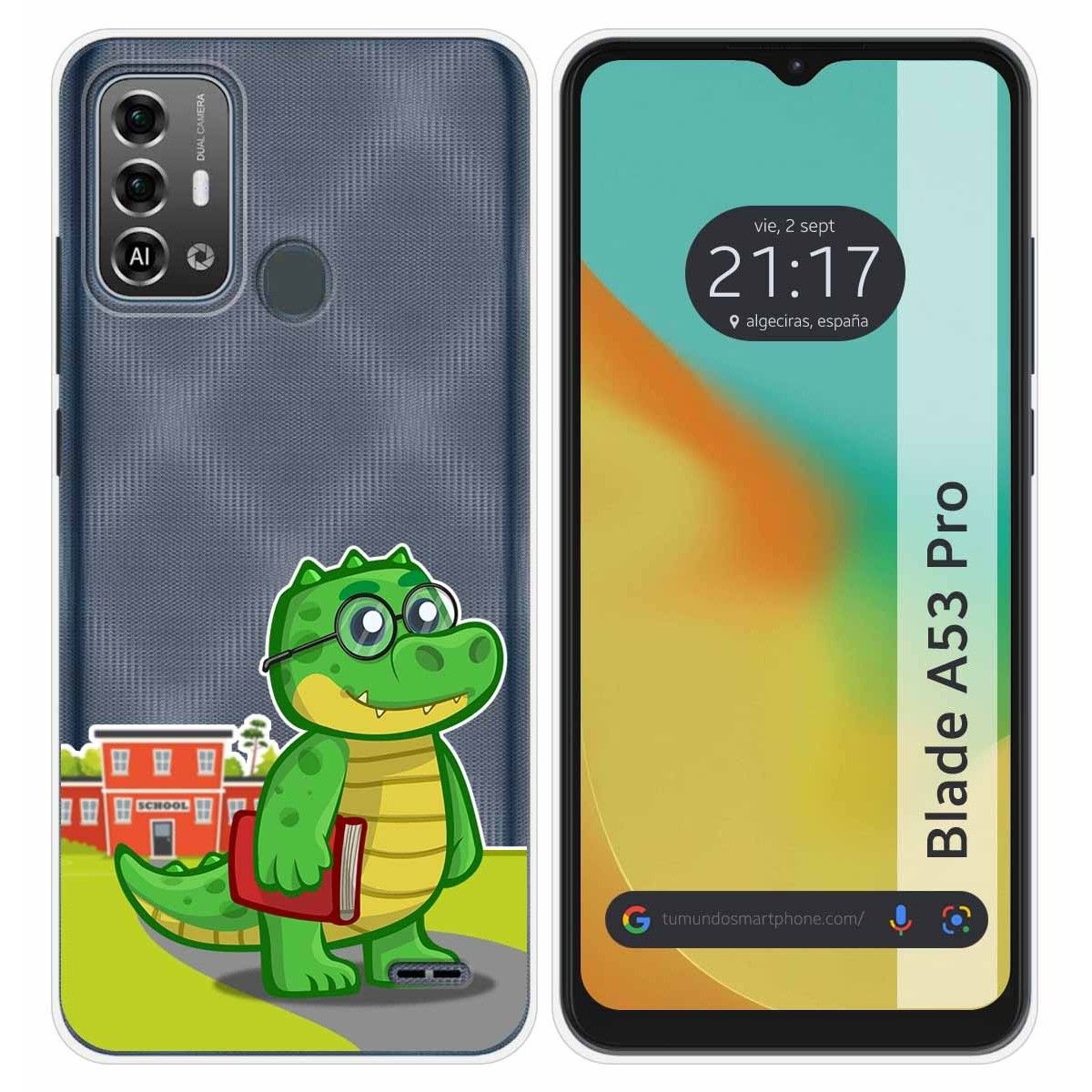 Funda Silicona Transparente para Zte Blade A53 Pro diseño Coco Dibujos