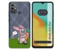Funda Silicona Transparente para Zte Blade A53 Pro diseño Conejo Dibujos