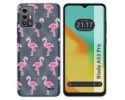 Funda Silicona Transparente para Zte Blade A53 Pro diseño Flamenco Dibujos