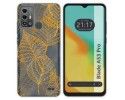 Funda Silicona Transparente para Zte Blade A53 Pro diseño Hojas Dibujos