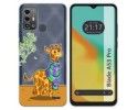 Funda Silicona Transparente para Zte Blade A53 Pro diseño Jirafa Dibujos