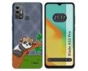 Funda Silicona Transparente para Zte Blade A53 Pro diseño Panda Dibujos