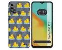 Funda Silicona Transparente para Zte Blade A53 Pro diseño Pato Dibujos