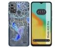 Funda Silicona Transparente para Zte Blade A53 Pro diseño Plumas Dibujos