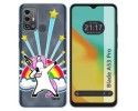 Funda Silicona Transparente para Zte Blade A53 Pro diseño Unicornio Dibujos