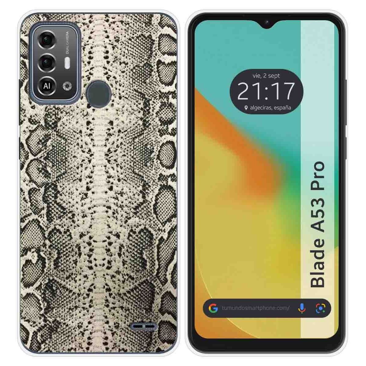 Funda Silicona para Zte Blade A53 Pro diseño Animal 01 Dibujos